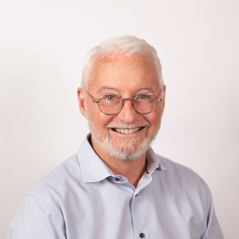 A man wearing glasses.