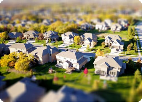 A group of houses.